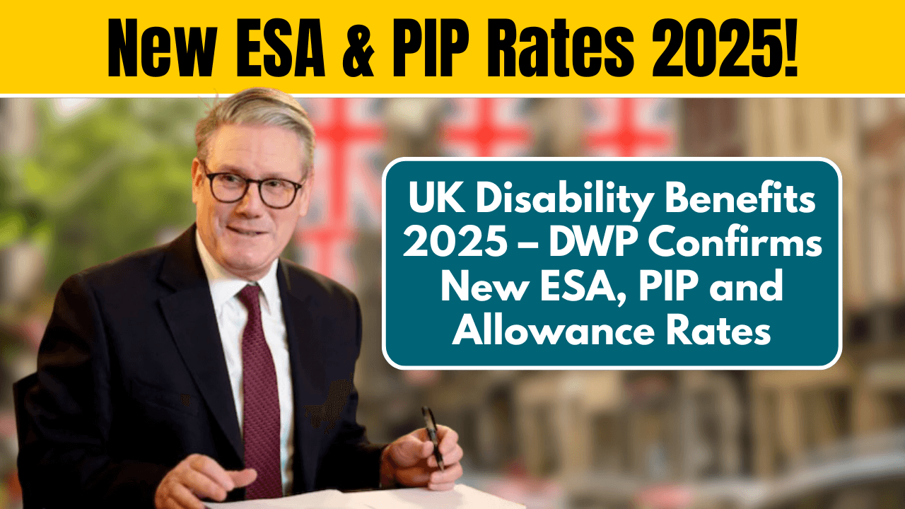 UK Disability Benefits 2025 – DWP Confirms New ESA, PIP and Allowance Rates